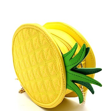 PPC3907-LP Pineapple Theme Novelty Crossbody Bag