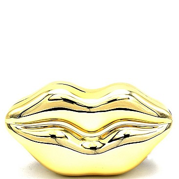 GLOSSY LIP CLUTCH CROSS BODY