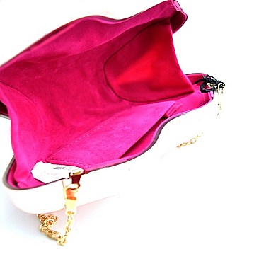 GLOSSY LIP CLUTCH CROSS BODY
