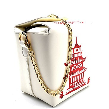 PPC3933-LP Chinese Food Box Figure Cross Body