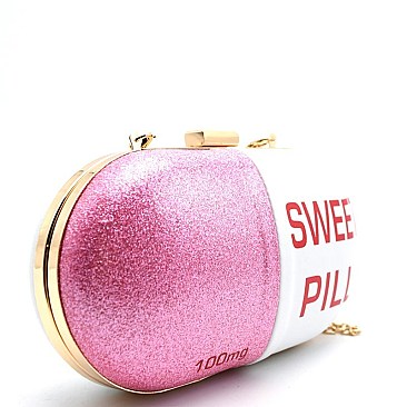 PPC5233-LP Sweet Pill Novelty Hard Frame Clutch