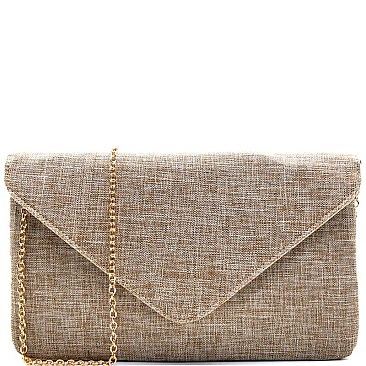 PPC5277-LP Linen Envelope Clutch