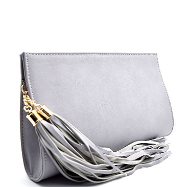 PPC5338-LP Tassel Accent Medium Clutch