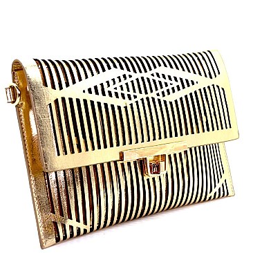 PPC5380-LP Metallic Laser-Cut 2 in 1 Clutch