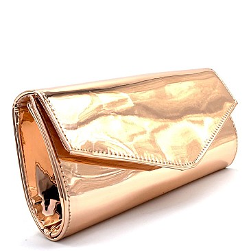 PPC5416-LP Metallic Flashy Flap Clutch