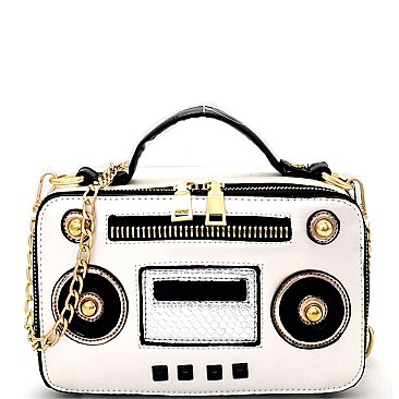 PPC5420-LP Vintage Boombox Theme Novelty Bag