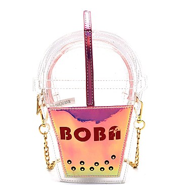 PPC5490-LP Boba Cup Figure Clear Novelty Bag