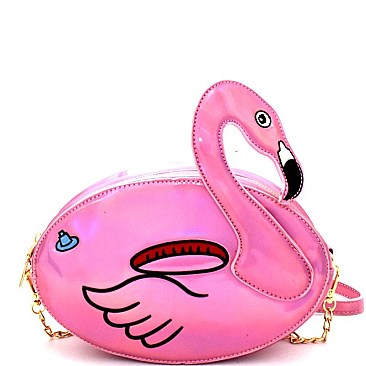 PPC5625-LP Flamingo Theme Novelty Cross Body Pink