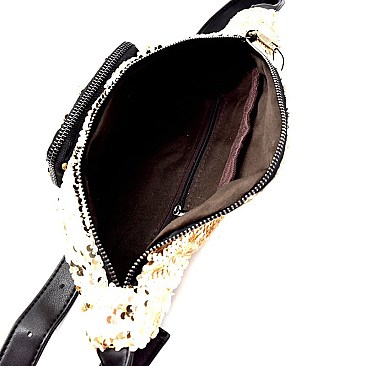 Sequin Embellished Fashion Fanny Pack  MZ-PL0303