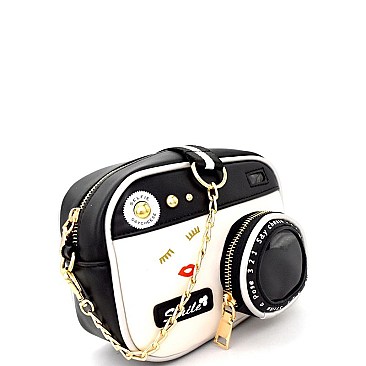 Vintage Camera Theme Cross Body