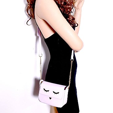 PPC6015-LP Unquie Eyes and Nose Hardware Novelty Cross Body