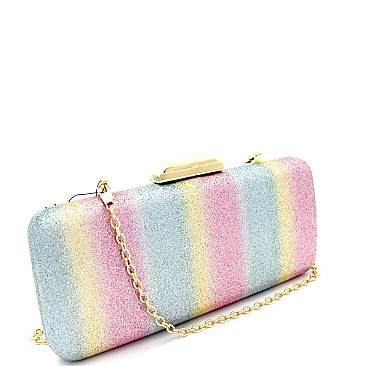 Multi-Color Glittery Hard Frame Clutch MH-PPC6267