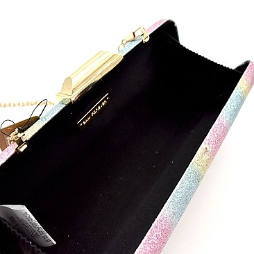 Multi-Color Glittery Hard Frame Clutch MH-PPC6267