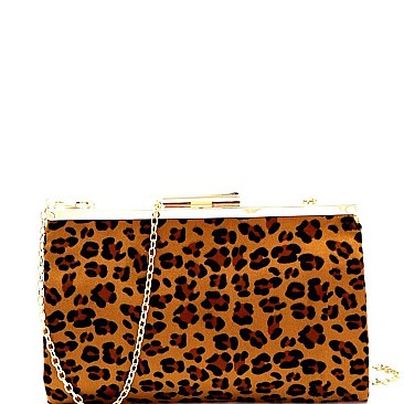 Leopard Print Frame Clutch Shoulder Bag MH-PPC6387