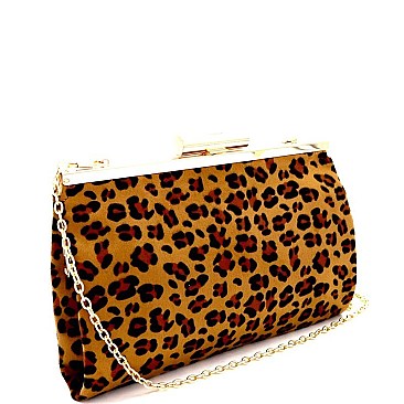 Leopard Print Frame Clutch Shoulder Bag MH-PPC6387