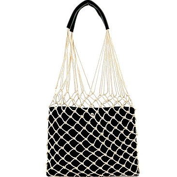 Unique Net Cutout 2 in 1 Hobo Camel MH-PPC6432