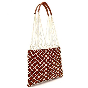 Unique Net Cutout 2 in 1 Hobo Camel MH-PPC6432