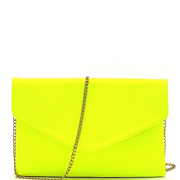 STYLISH NEON ENVELOPE CLUTCH