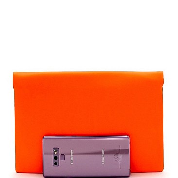 STYLISH NEON ENVELOPE CLUTCH