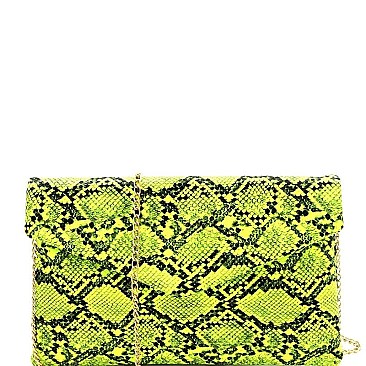 Fashionable Snake Print Envelope Clutch MH-PPC6620