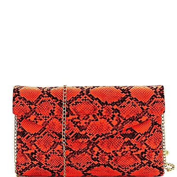 Fashionable Snake Print Envelope Clutch MH-PPC6620