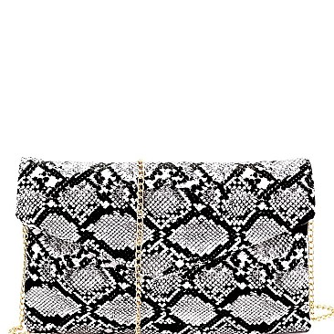 Fashionable Snake Print Envelope Clutch MH-PPC6620