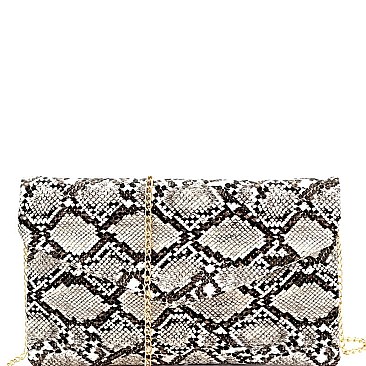 Fashionable Snake Print Envelope Clutch MH-PPC6620