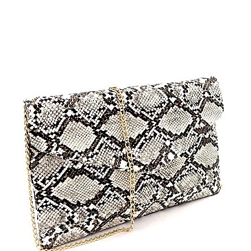 Fashionable Snake Print Envelope Clutch MH-PPC6620