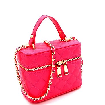 Neon Quilted Medium Boxy 2Way Bag