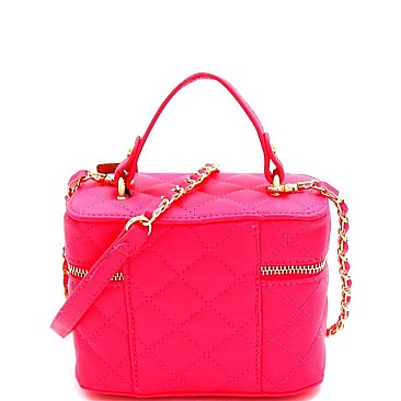 Neon Quilted Medium Boxy 2Way Bag