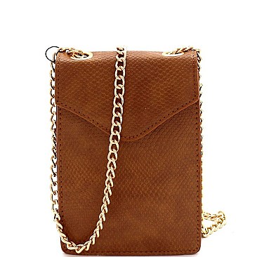 LIZARD CROSS BODY CELLPHONE HOLDER