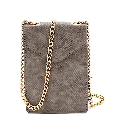 LIZARD CROSS BODY CELLPHONE HOLDER