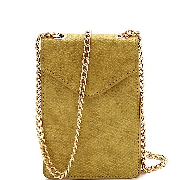 LIZARD CROSS BODY CELLPHONE HOLDER