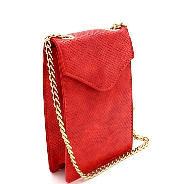 LIZARD CROSS BODY CELLPHONE HOLDER