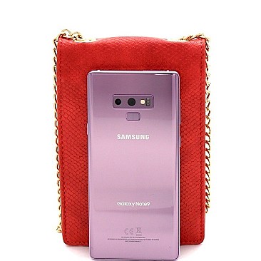 LIZARD CROSS BODY CELLPHONE HOLDER