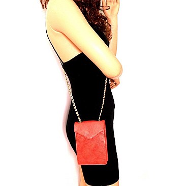 LIZARD CROSS BODY CELLPHONE HOLDER