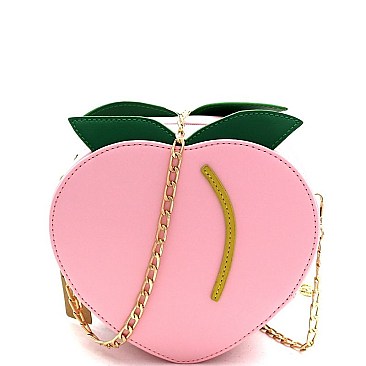 Unique Peach Theme Novelty Cross Body