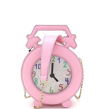 ALARM CLOCK FIGURE CROSS BODY BAG