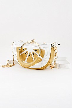 Lemon Slice Chain Cross Body