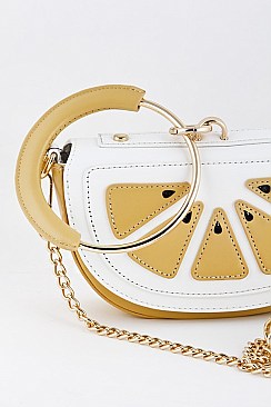 Lemon Slice Chain Cross Body