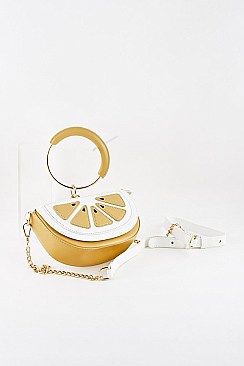 Lemon Slice Chain Cross Body