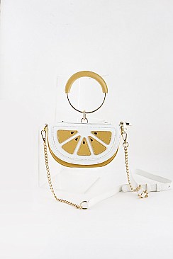 Lemon Slice Chain Cross Body