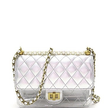 TRANSPARENT QUILTED SHOULDER BAG