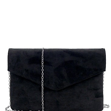 FELT-SUEDE ENVELOPE CLUTCH