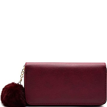 PPW2147 -LP Pom Pom  Zip-around Wallet