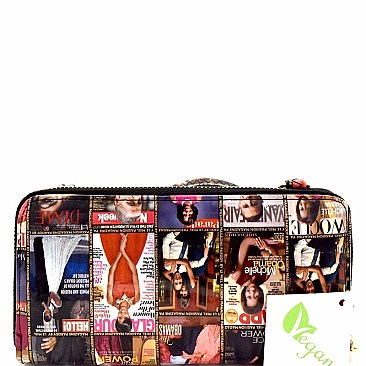 Obama Magazine Print Wallet Cellphone Holder Cross Body  MH-PQS009