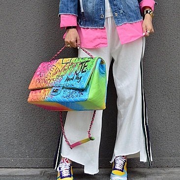 Graffiti Oversize Shoulder Bag