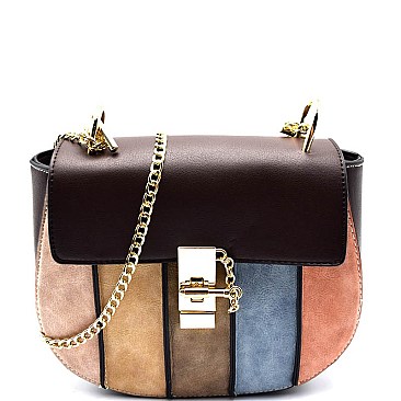 PS3816-LP Multi-colored Strip Cross Body