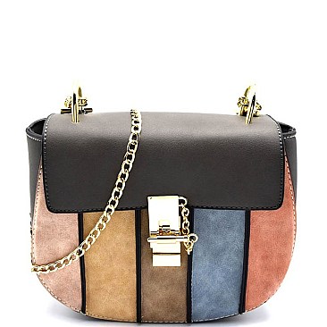 PS3816-LP Multi-colored Strip Cross Body