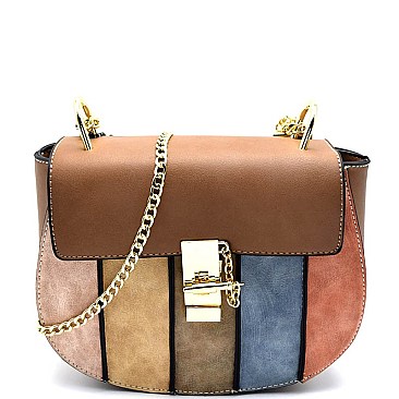 PS3816-LP Multi-colored Strip Cross Body